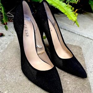 Guess “Fishnet” heels size 10